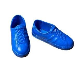Vintage Blue Tennis Shoes from 1991 Barbie Ken Doll Cool Career Baseball #2950